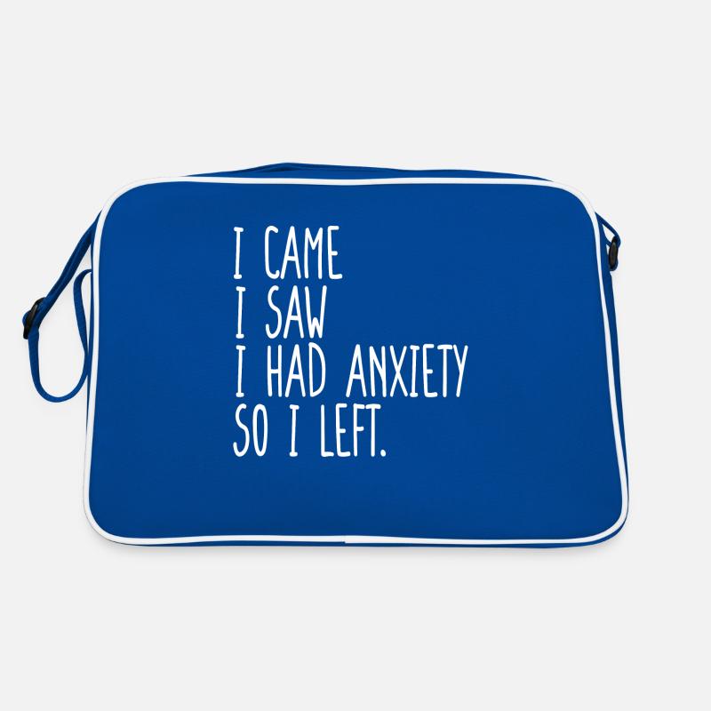 Je suis venu, j’ai vu que j’avais de l’anxiété, alors je suis parti Sac Retro