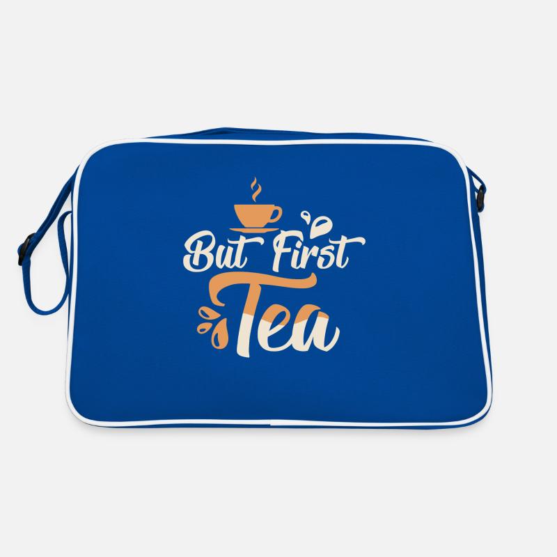 But First, Tea Tea Bag Mug Tea Drinker Retro Bag