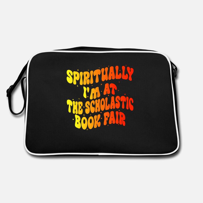 Spirituell bin ich auf der Scholastic Book Fair Retro Tasche