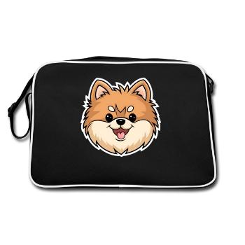 Eurasier - Retro Bag - black/white - Back
