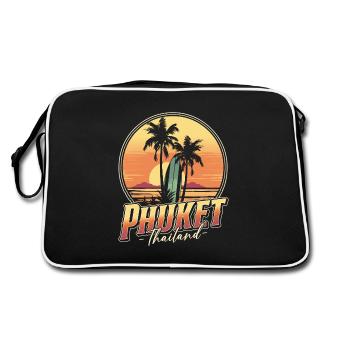 Phuket Thailand - Retro Bag - black/white - Back