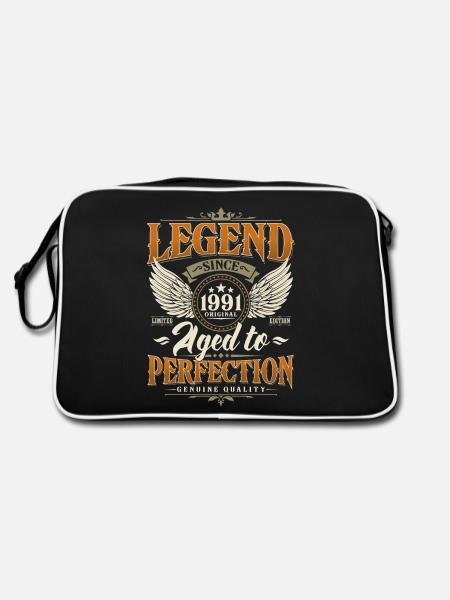 Légende Depuis 1991 Vintage Vintage Anniversaire - Sac Retro - noir/blanc - Dos