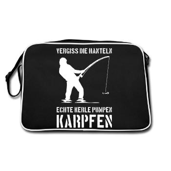 Real Guys Pump Carp Carp Angler Carp - Sac Retro - noir/blanc - Dos