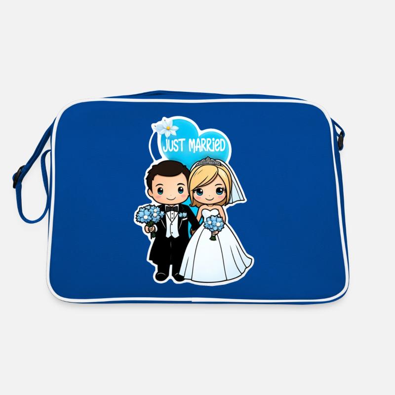 Just Married - For Wedding Retro Bag