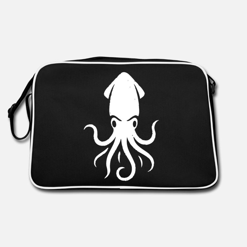 Tintenfisch Retro Tasche