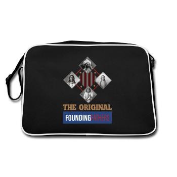 Columbus day, Columbus day indigène, Columbus - Sac Retro - noir/blanc - Dos