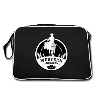 westernreiten, western reiten reining, reining - Retro Bag - black/white - Back