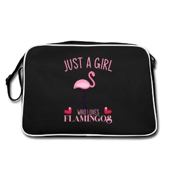 Flamingo, flamingo colony, flamingo flamazing - Retro Bag - black/white - Back