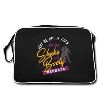 Bachata, musique de bachata, tango - Sac Retro - noir/blanc - Dos