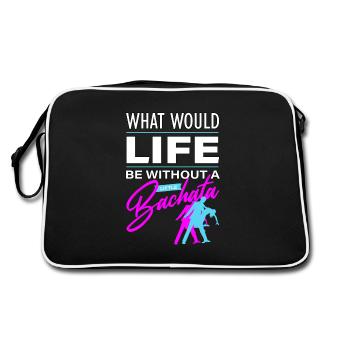Bachata, bachata dominicain, merengue - Sac Retro - noir/blanc - Dos