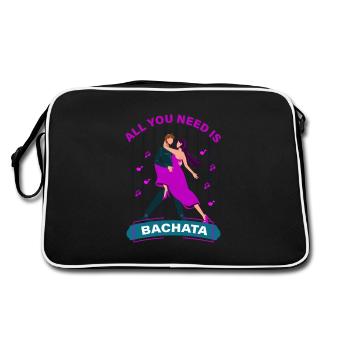 Bachata, bachata baile, cadeau de bachata - Sac Retro - noir/blanc - Dos