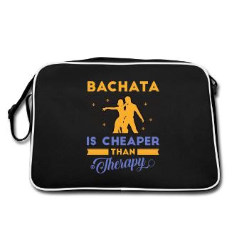 Bachata, bachata dansant, latin - Sac Retro - noir/blanc - Dos