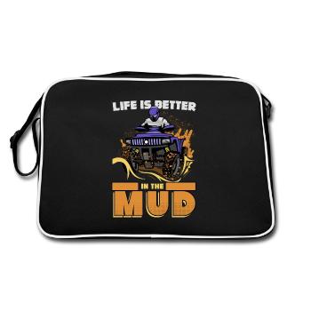 Quad, quad dirt, quads - Sac Retro - noir/blanc - Dos
