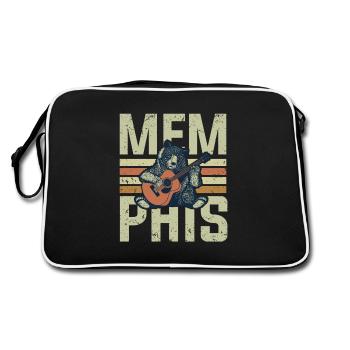 Musique de Memphis, la musique de Memphis aime le blues - Sac Retro - noir/blanc - Dos
