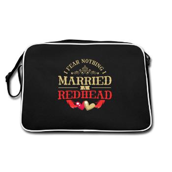 Rousses, rousses fières, aux cheveux roux, fières - Sac Retro - noir/blanc - Dos