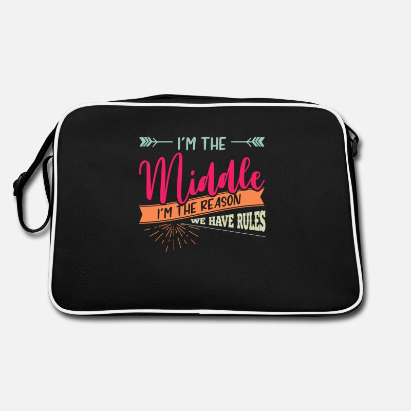 Siblings, siblings middle child, youngest Retro Bag