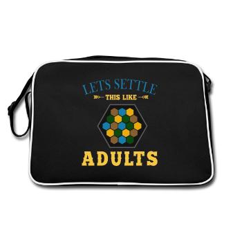 Jeu de société, jeu de société, jeu de société, colons, moutons - Sac Retro - noir/blanc - Dos