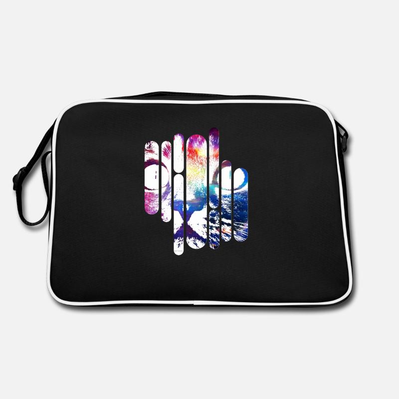 Crazy Space Cat (couleur) Sac Retro