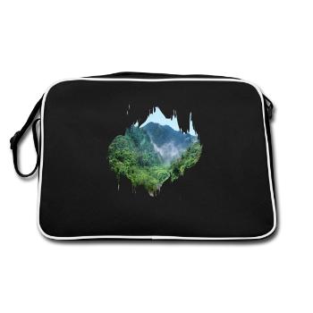 Rainforest Jungle Amazon Color Spot Gift - Retro Bag - black/white - Back