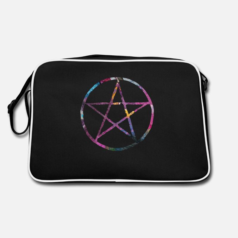 Pentagram paint - Retro Bag - black/white