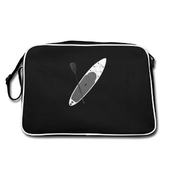 Stand up paddling | SUP | Paddleboarding - Retro Bag - black/white - Back