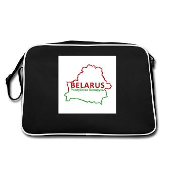 Map of Belarus - Retro Bag - black/white - Back