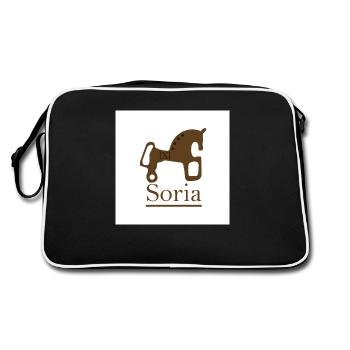 Soria - Retro Bag - black/white - Back