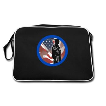 Veterans,veteran,armistice,us army,navy, - Retro Bag - black/white - Back
