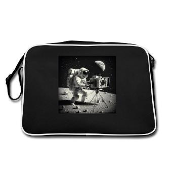 Astronaut Movie - Retro Bag - black/white - Back