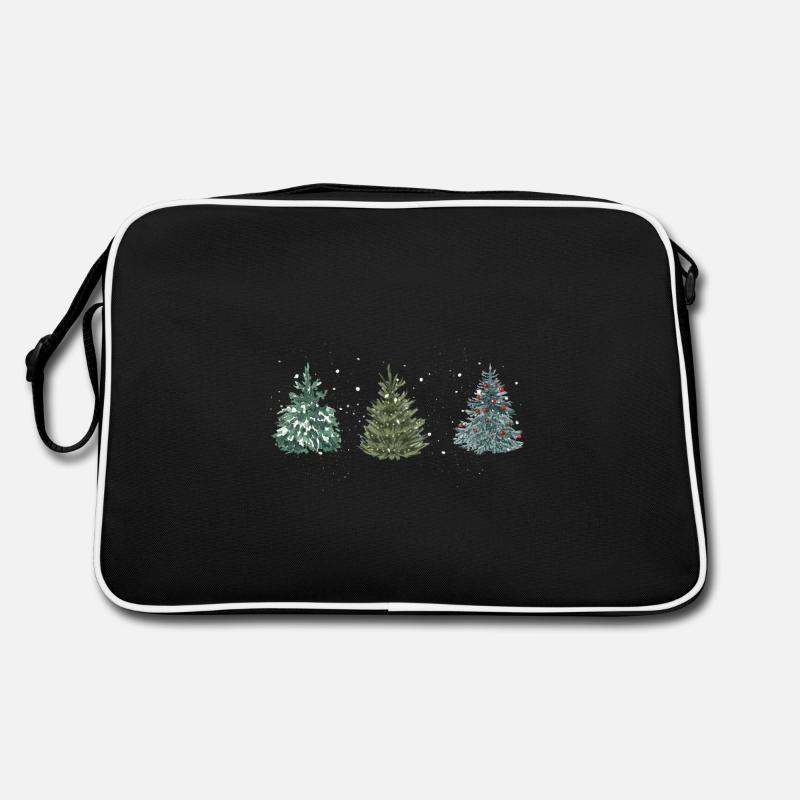 Weihnachtsbaum Retro Tasche