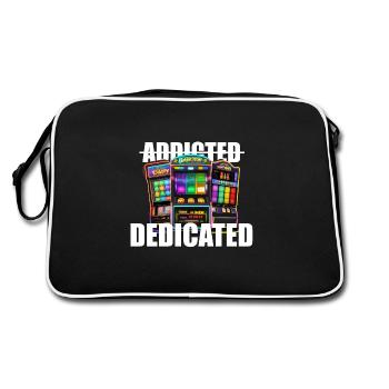 Gambling Casino Funny Gambling Gift Dedicated - Retro Bag - black/white - Back