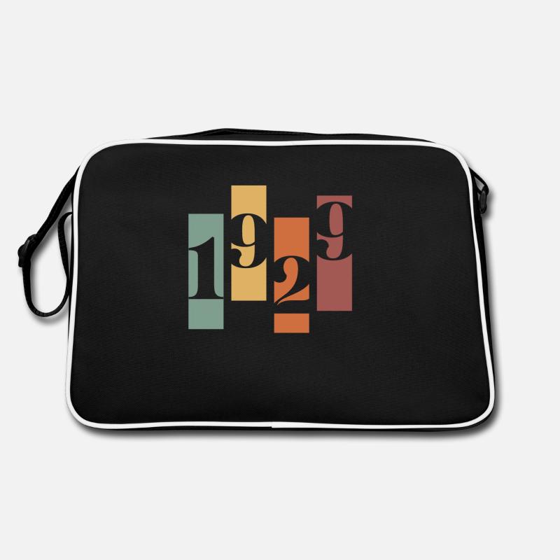 1929 vintage rétro - Sac Retro - noir/blanc