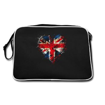 J’adore l’Union Jack - Sac Retro - noir/blanc - Dos