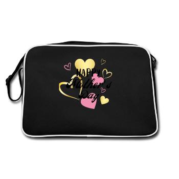 happy Mother’s Day - Sac Retro - noir/blanc - Dos