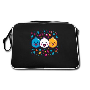 Joie de carnaval avec des confettis - Sac Retro - noir/blanc - Dos