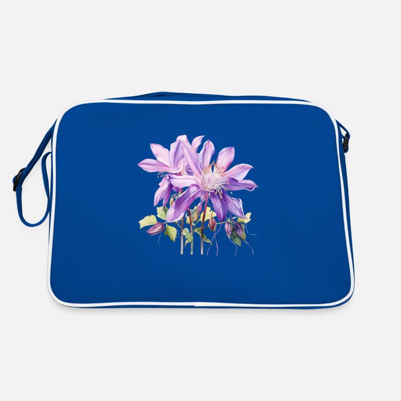 Akelei Blume Retro Tasche