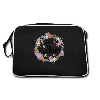 Floral Bridal Team-Bride Team - Retro Bag - black/white - Back