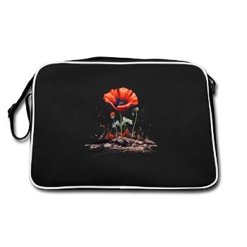 Fleur de pavot - Sac Retro - noir/blanc - Dos
