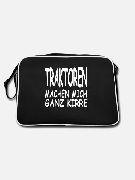Traktor - Retro Tasche - Schwarz/Weiß