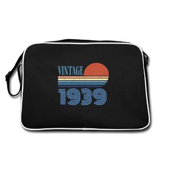 Vintage 1939 - Retro Bag - black/white - Back