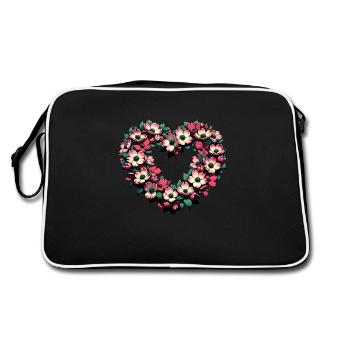 Fleur de cerisier - Sac Retro - noir/blanc - Dos