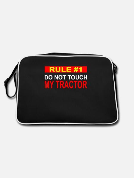 Traktor - Retro Tasche - Schwarz/Weiß
