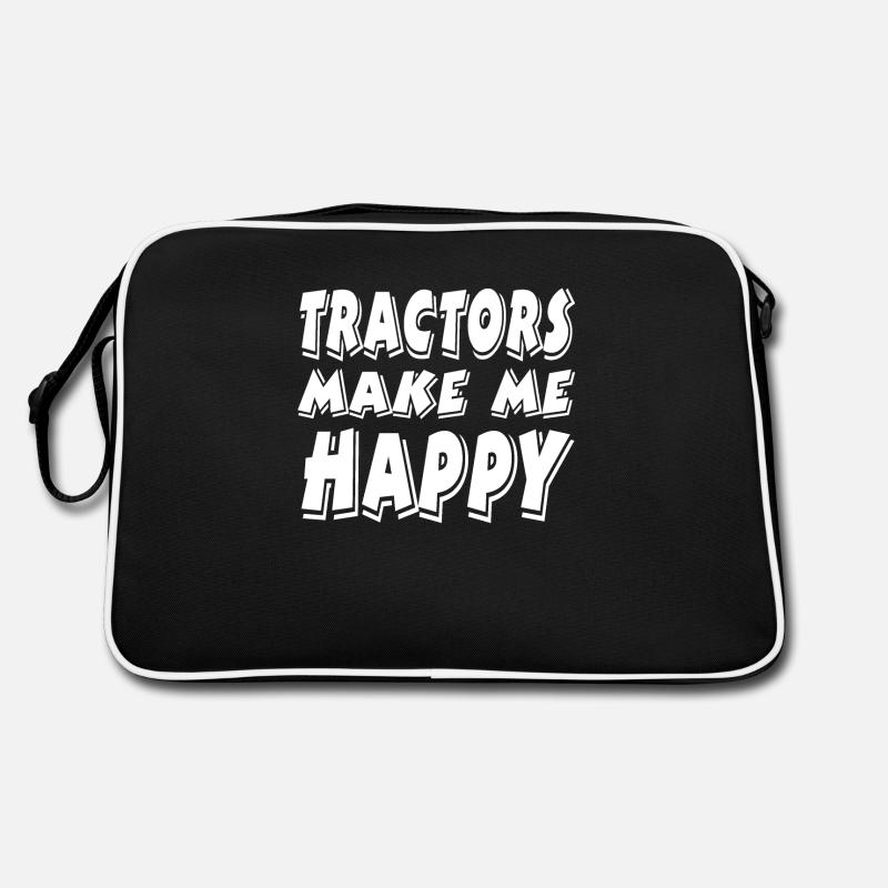 Traktor - Retro Tasche - Schwarz/Weiß