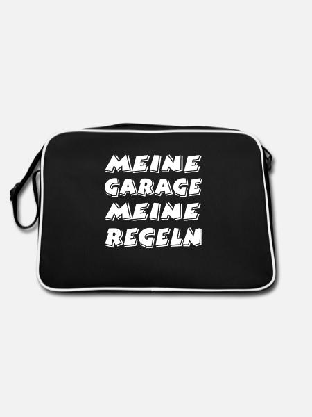 Garage - Retro Tasche - Schwarz/Weiß
