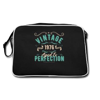 Vintage 1976 - 1976 Birthday Gift - Retro Bag - black/white - Back