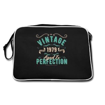 Vintage 1979 - 1979 Birthday Gift - Retro Bag - black/white - Back