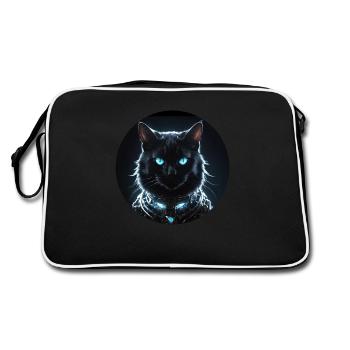 Black Cat - Retro Bag - black/white - Back