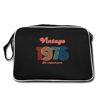 Vintage 1976 all original parts - Retro Bag - black/white - Back