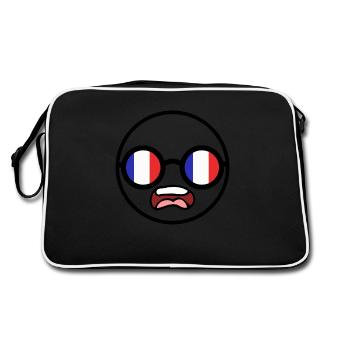 Homme français choqué - Sac Retro - noir/blanc - Dos