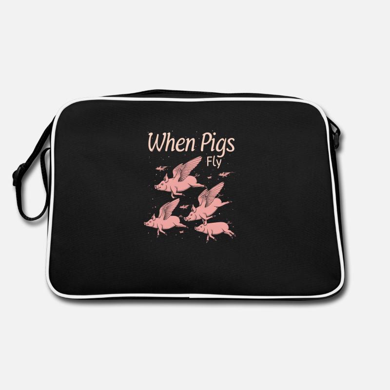 When Pigs Fly Retro Bag